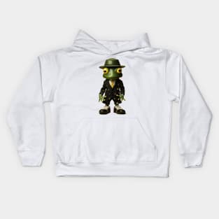 Dapper Amphibian: The Sartorial Frog Kids Hoodie